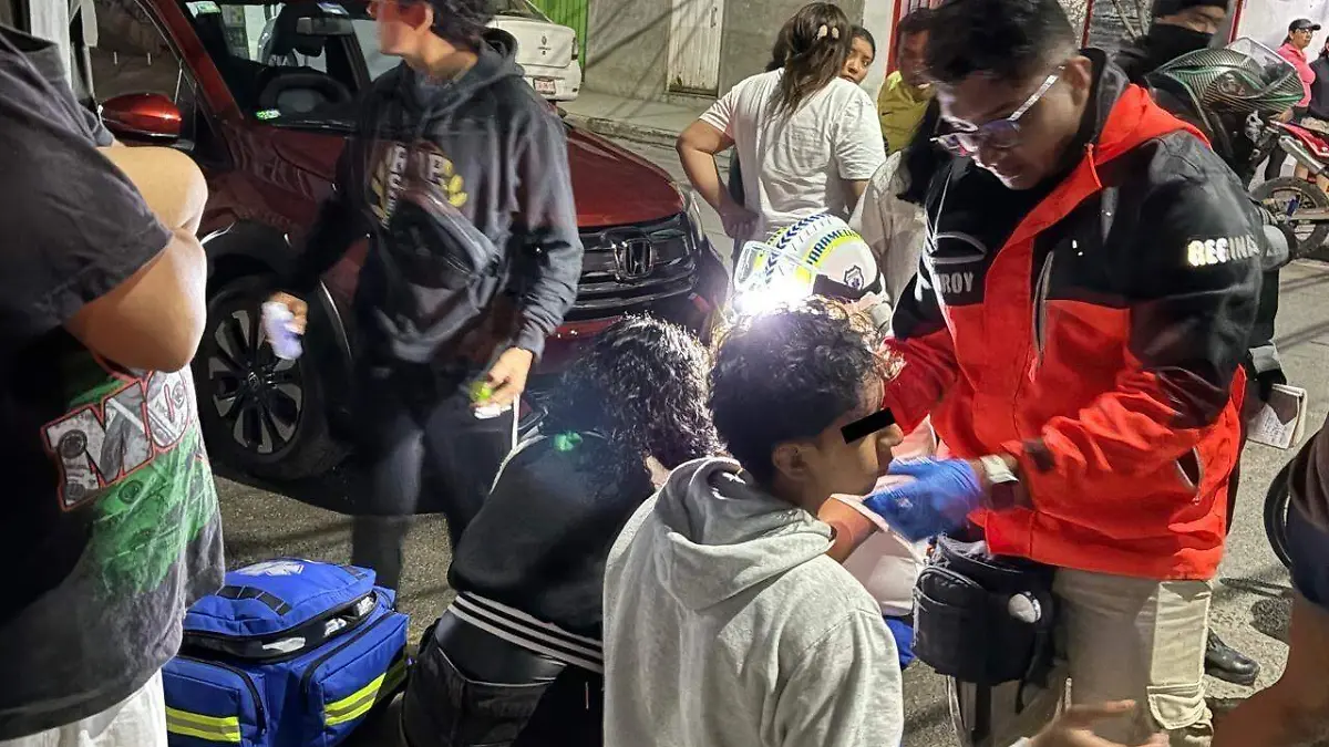 moto adolescentes accidente