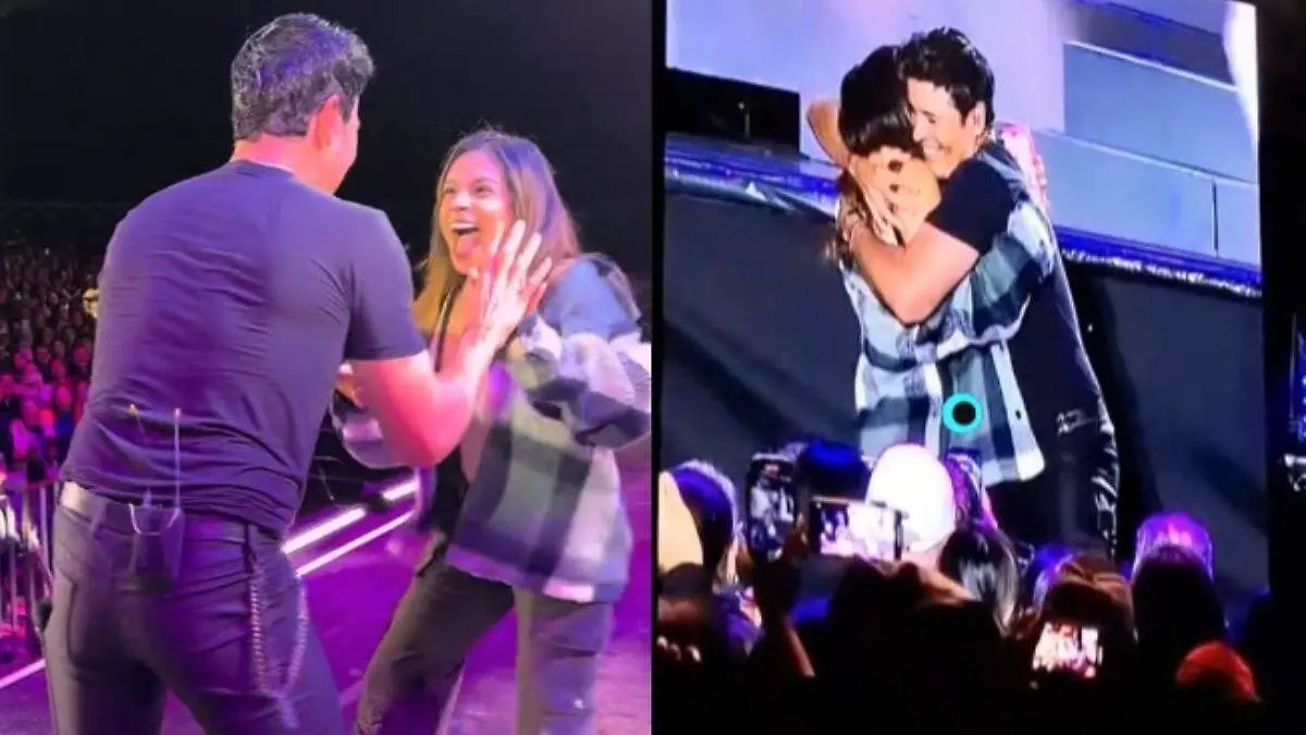 Chayanne invita a fan poblana a bailar en su concierto en Puebla