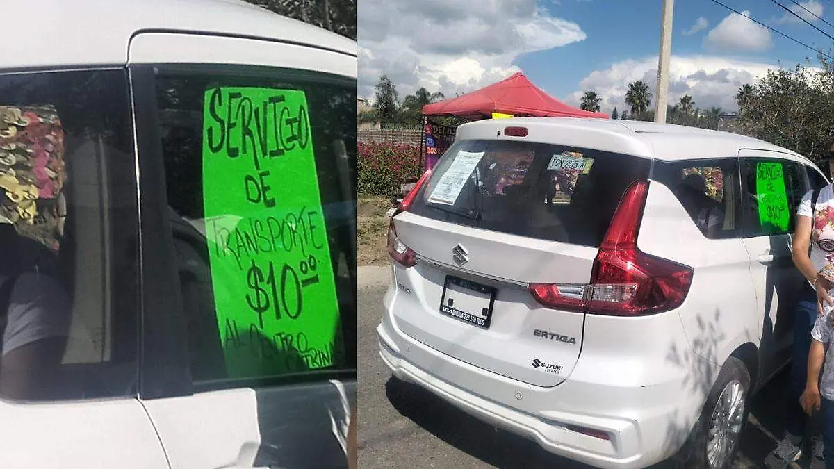 transporte pirata en Atlixco opera sin restricción