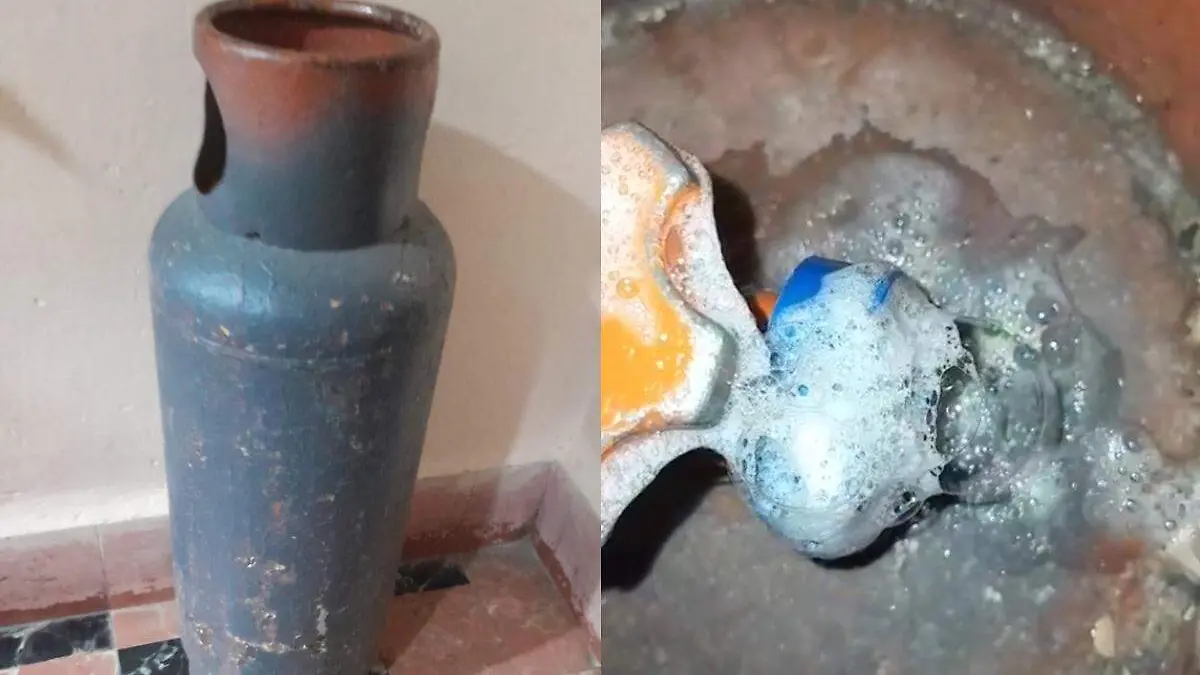 fuga de tanque de gas