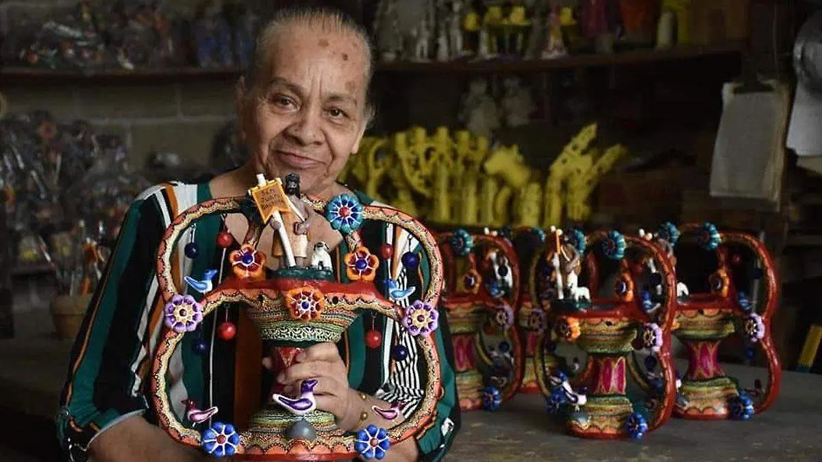 María Luisa Balbuena Palacios impulsó la promoción del barro policromado en Puebla 