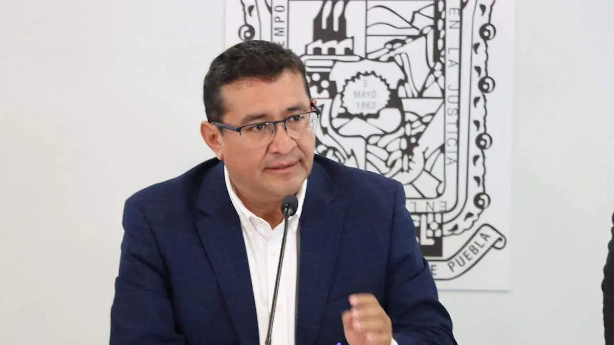 El presidente del Congreso de Puebla, Pavel Gaspar Ramírez