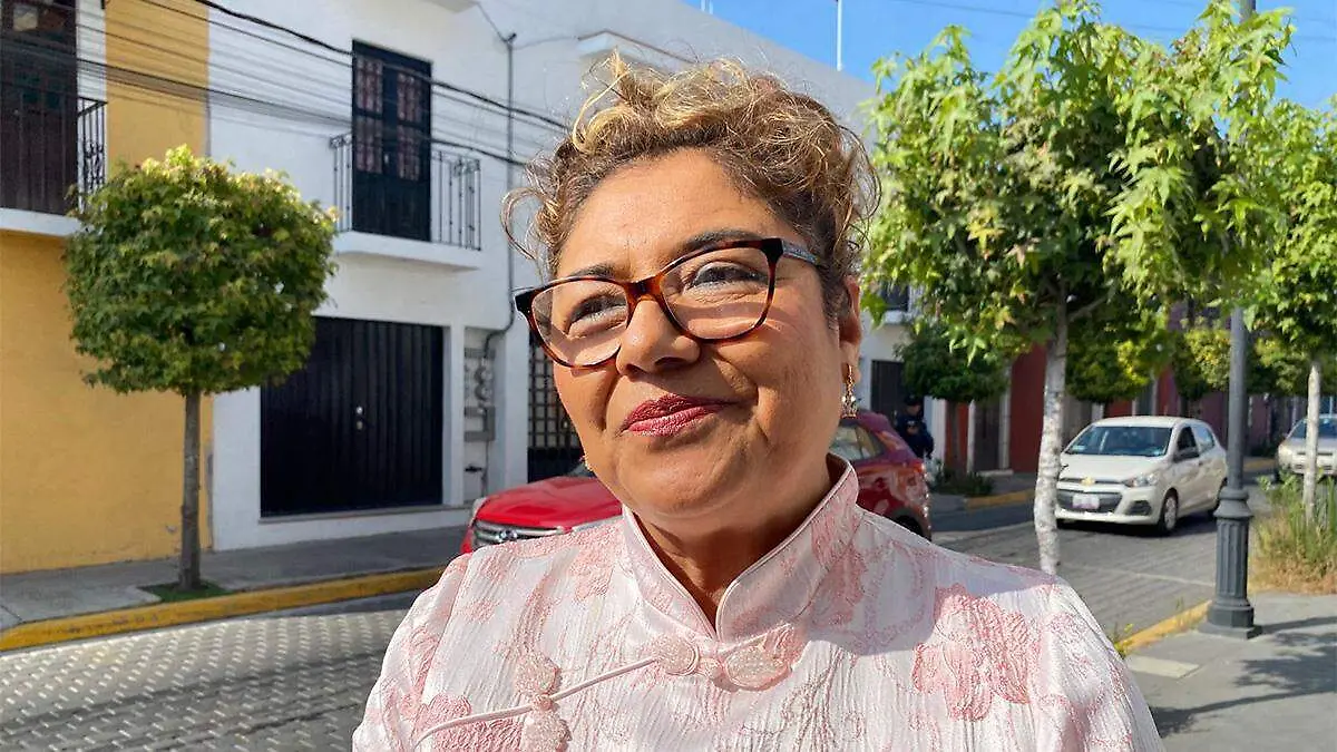 La presidenta del DIF, María Teresa Alfaro Sanbenico,