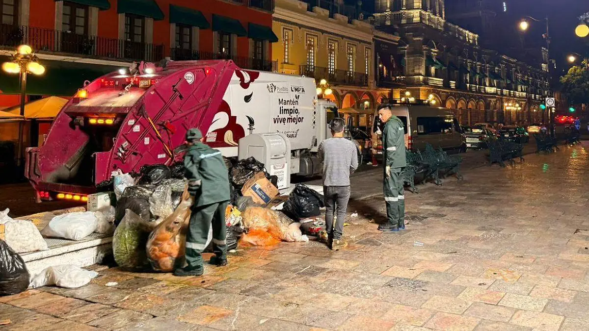 servicio de limpia de la ciudad de puebla