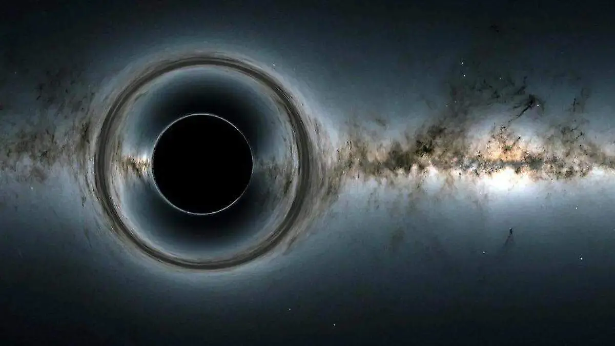 agujero negro en el espacio