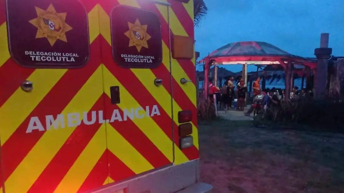 ambulancia en playa de veracruz
