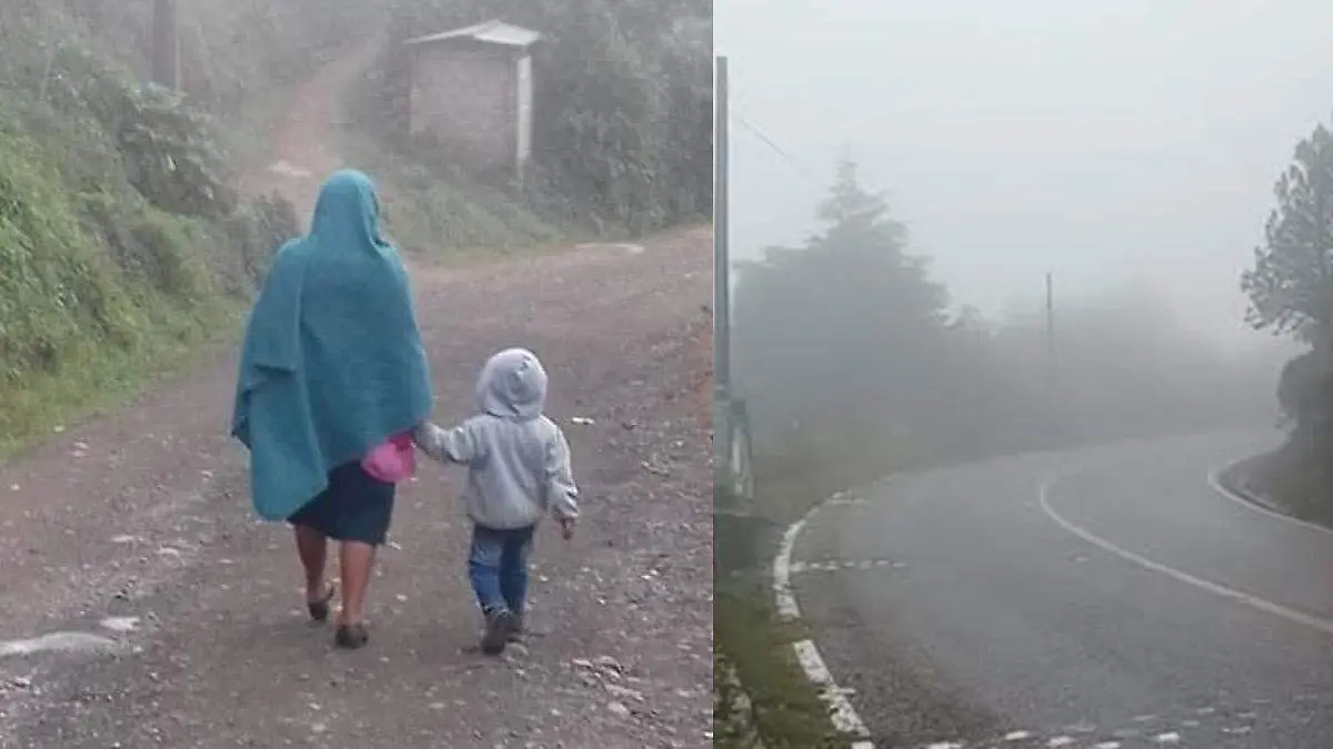 niños de la sierra negra de puebla deben caminar largos trayectos