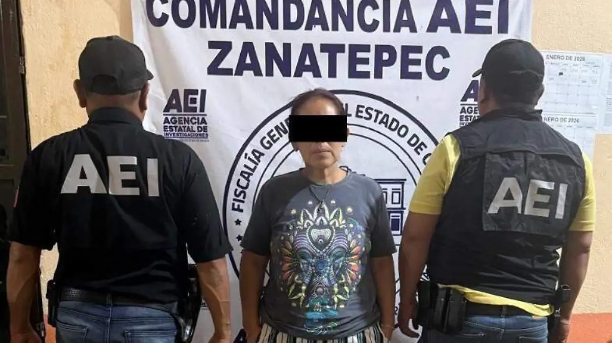 Fiscalías de Puebla y Oaxaca lograron la detención de una mujer acusada de homicidio calificado y por parentesco