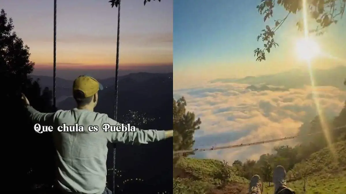 Un columpio infinito, vistas entre nubes y naturaleza serrana convierten al mirador de Ahíla