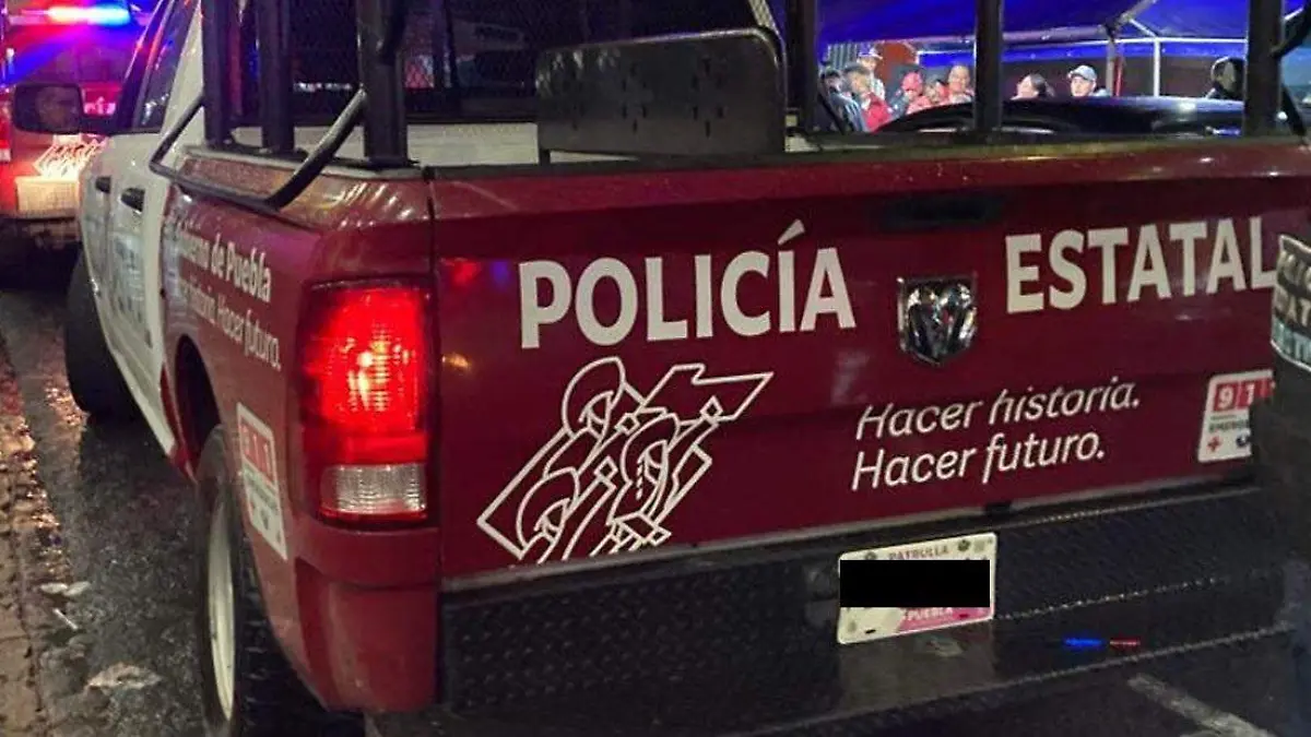 patrulla estatal atiende reporte en calles de puebla