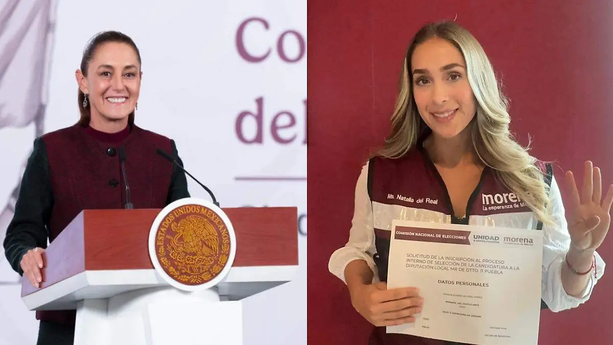 Claudia Sheinbaum y Natalia Suarez del Real