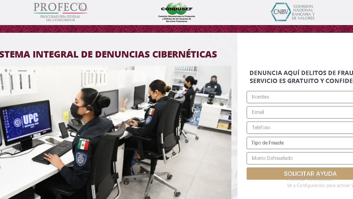 La institución identificó un supuesto “Sistema Integral de Denuncias Cibernéticas”