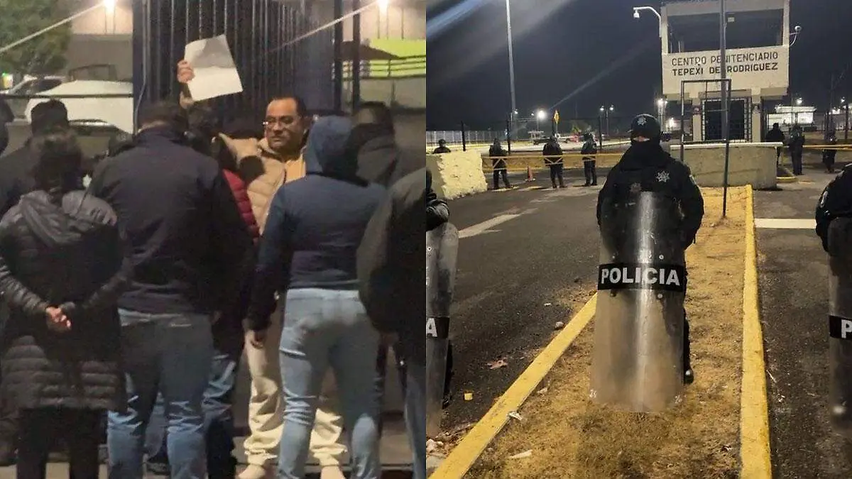 La familia de ramiro vieyra llegó al sitio para esperarlo y acompañarlo hasta su casa 