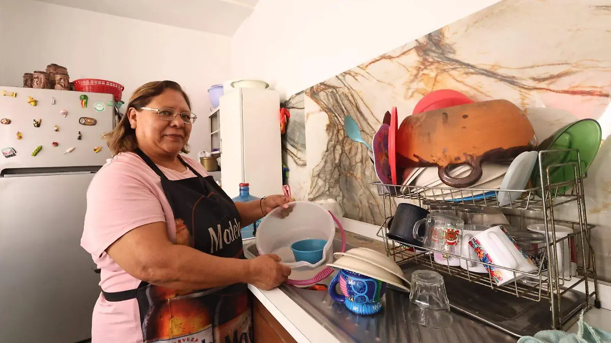 Veronica Ortega falta de agua 