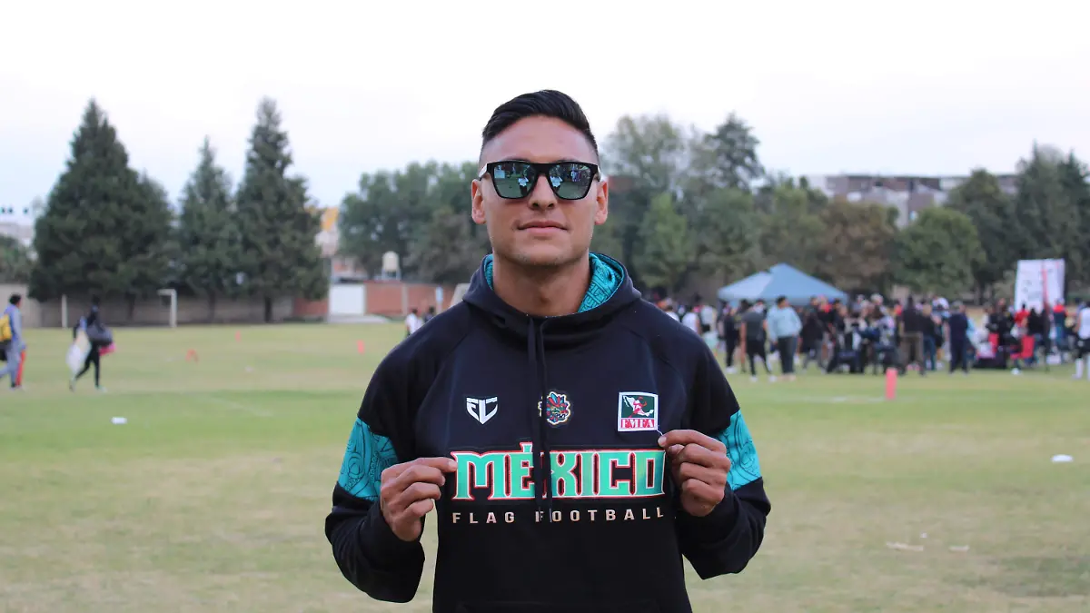 Ricardo Corona, originario de Puebla, integra el cuerpo técnico de la selección mexicana de flag football como asistente 