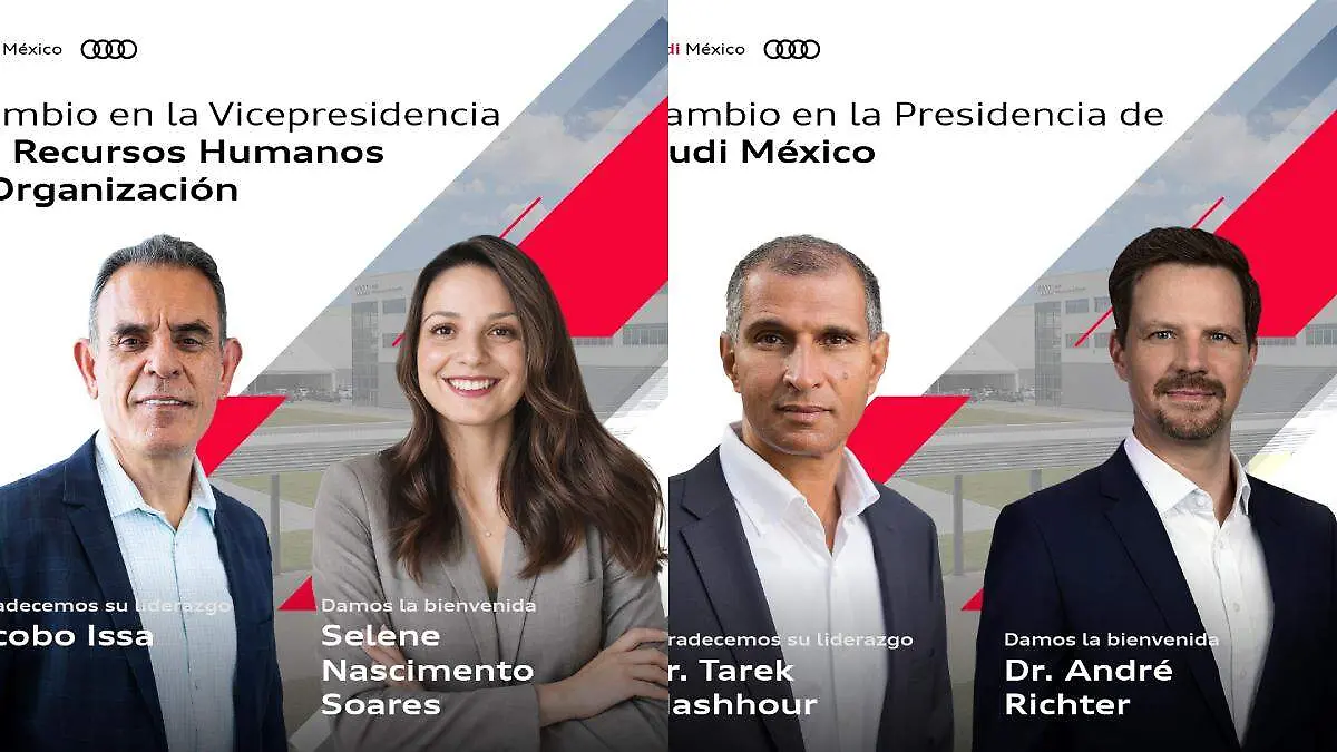 Audi México anuncia cambios en su alta dirección.