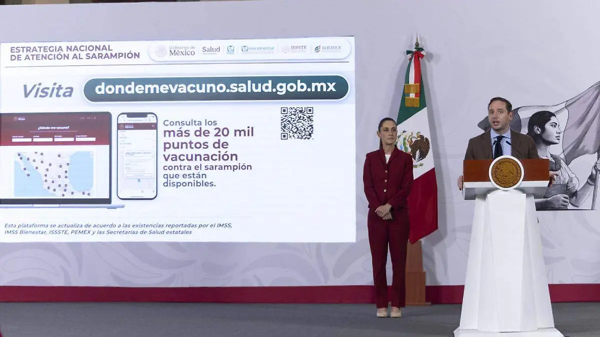 Eduardo Clark en la conferencia mañanera de Claudis sheinbaum