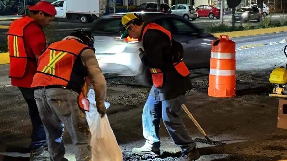 Trabajos de rehabilitación en vialidad Prolongación Reforma