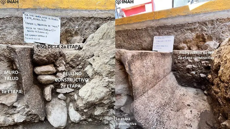 restos de plaza ceremonial en centro de Atlixco