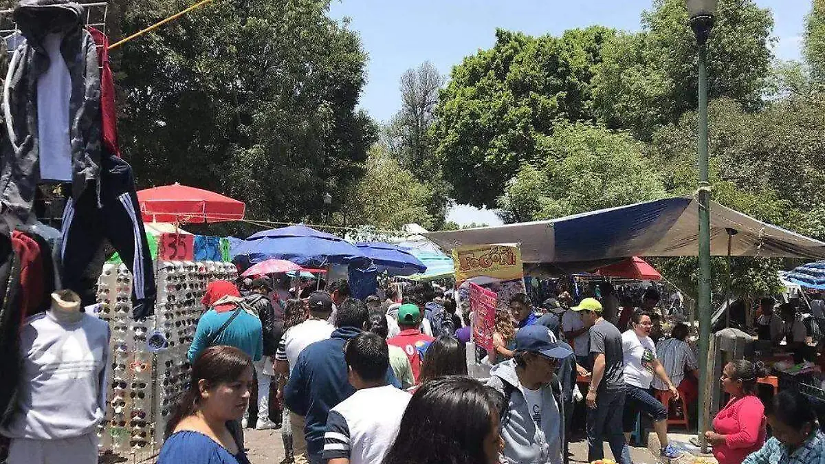 El Calvario puestos ambulantes