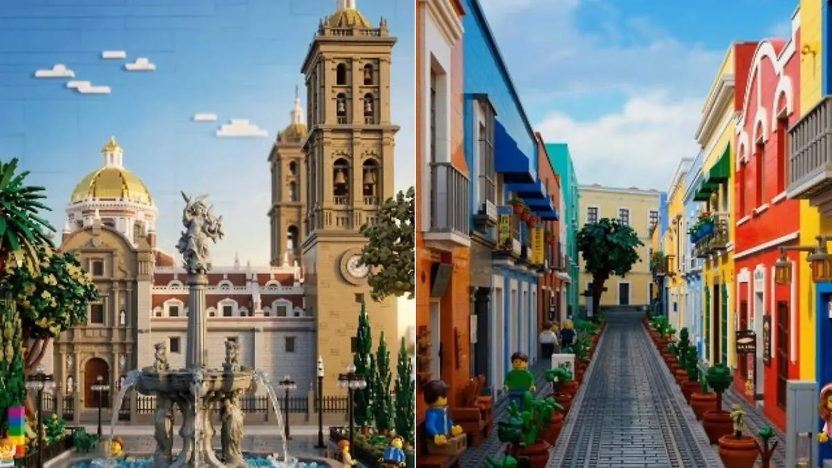 Los videos virales que muestran a Puebla como un mundo LEGO han dejado sorprendidos a los internautas