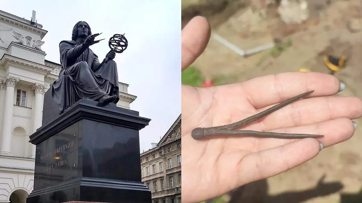 Nicolas Copernico y compas brujula utilizado por el