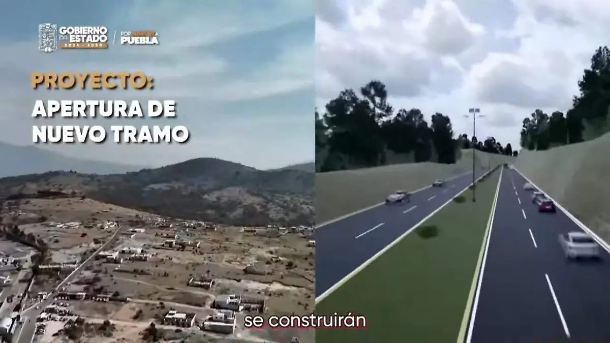 El gobierno de Puebla presentó las primeras imágenes del Periférico 5 de Mayo