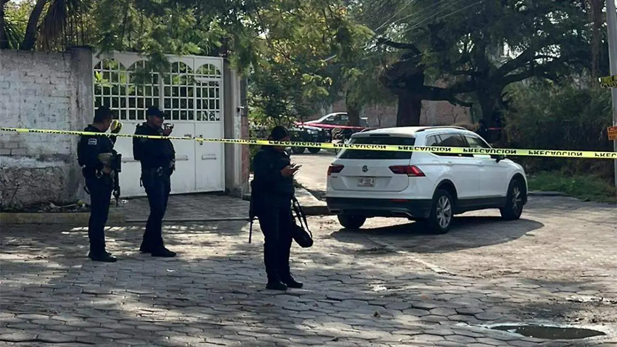 La zona fue acordonada por elementos de seguridad