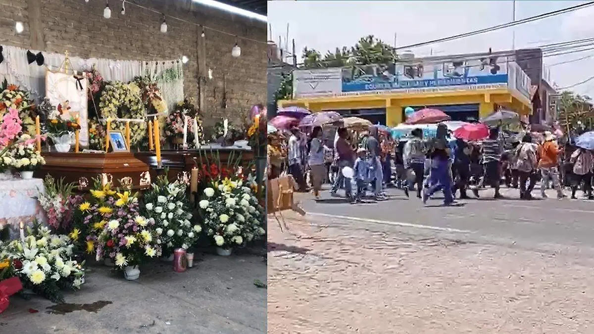 Dan último adiós a familia acribillada en Tehuitzinto