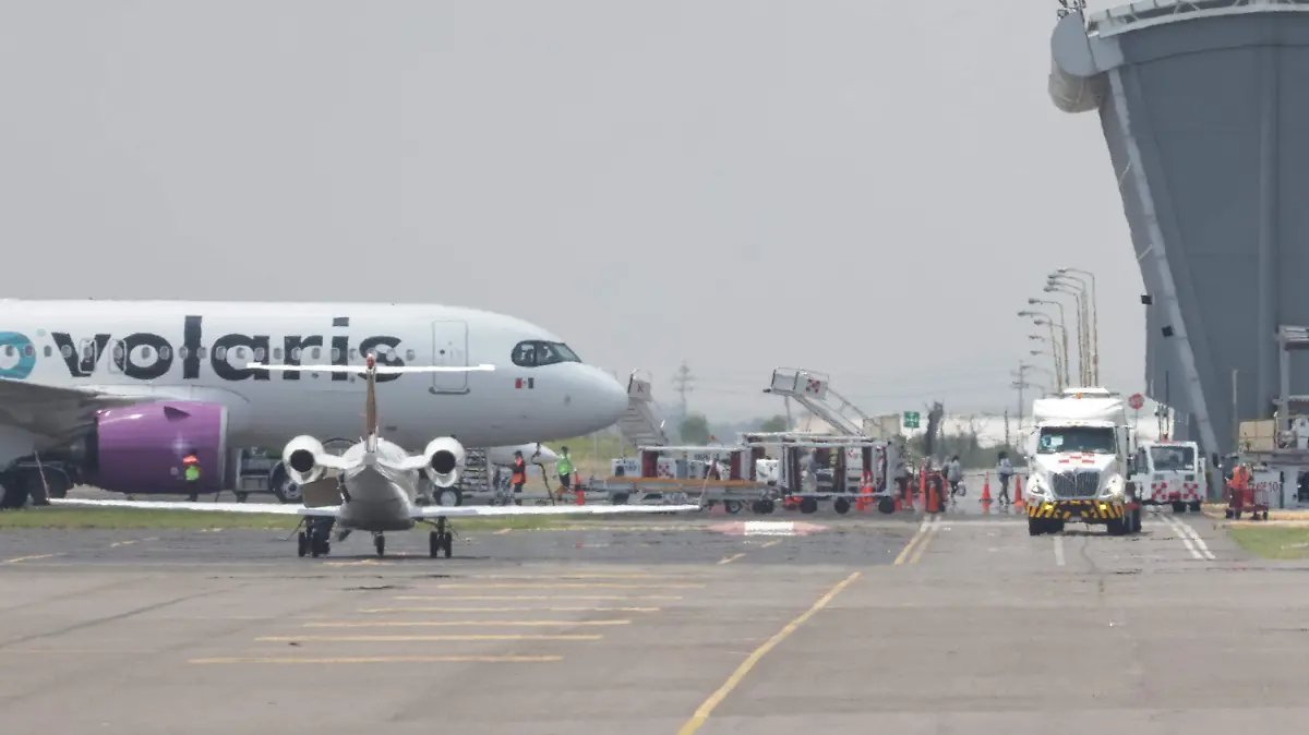 Volaris en aeropuerto de Huejotzingo