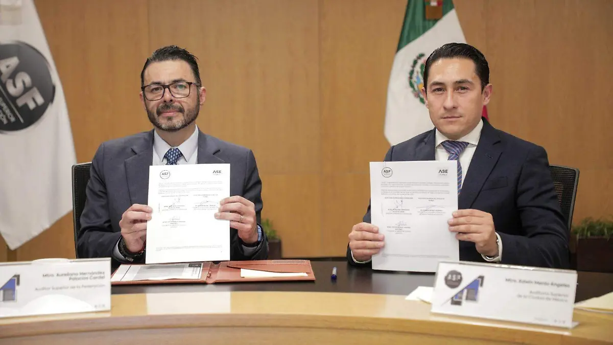 Auditoría Superior de la Federación (ASF) y la Auditoría Superior del Estado de Puebla (ASE) firman convenio de colaboración