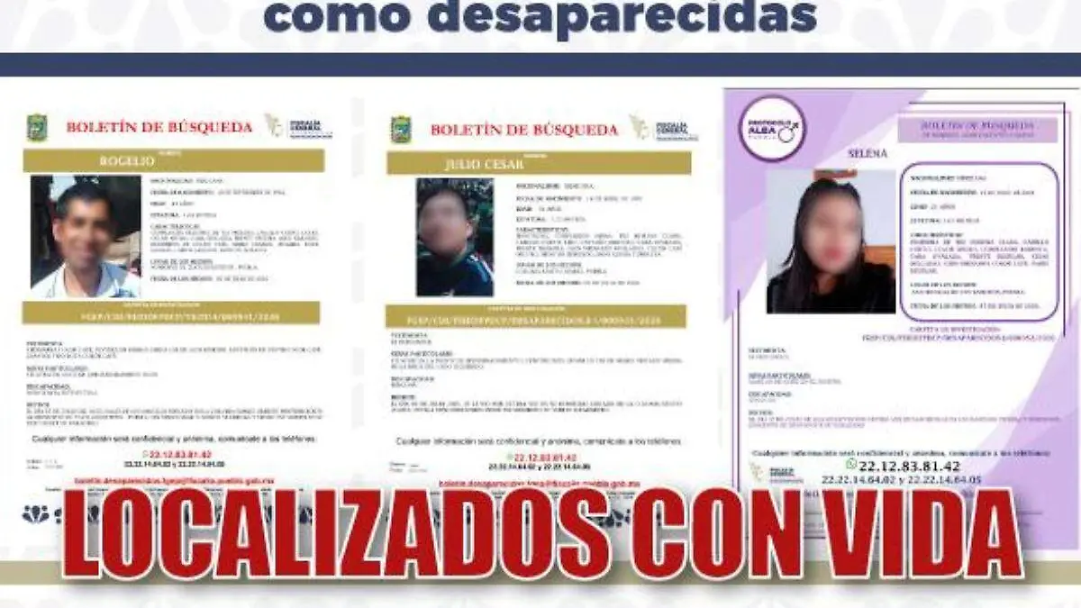 personas desaparecidas son encontradas