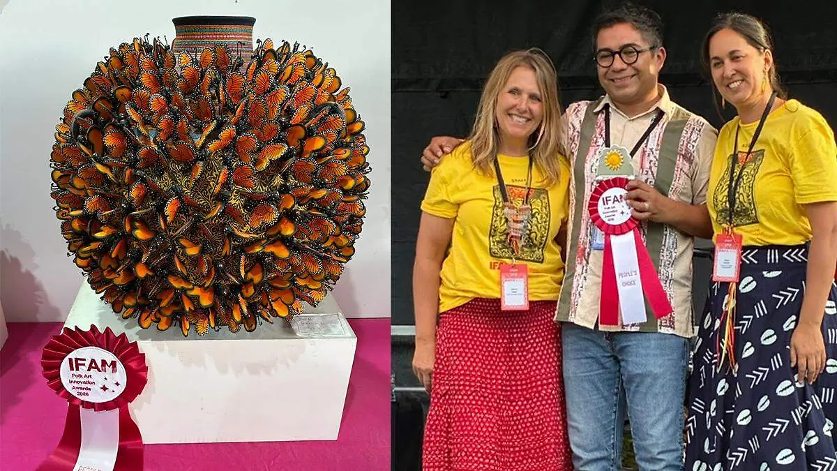 Alfonso Castillo Merino, originario de Izúcar de Matamoros, logra premio con obra en barro policromado