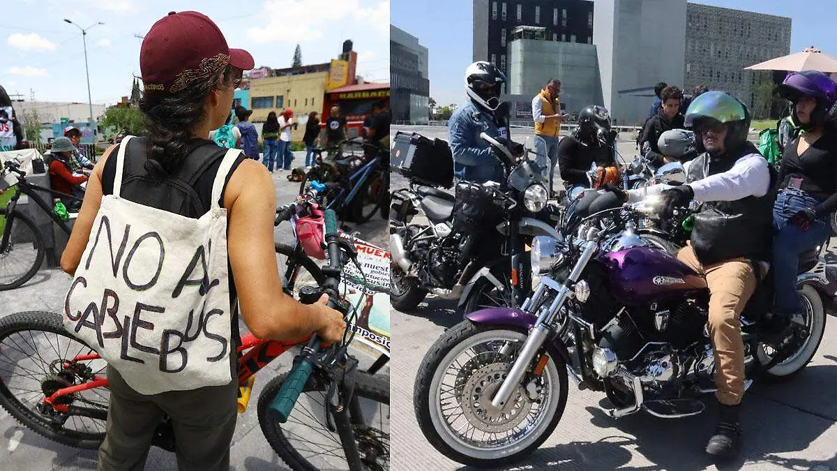 cablabús y motociclistas en contra 