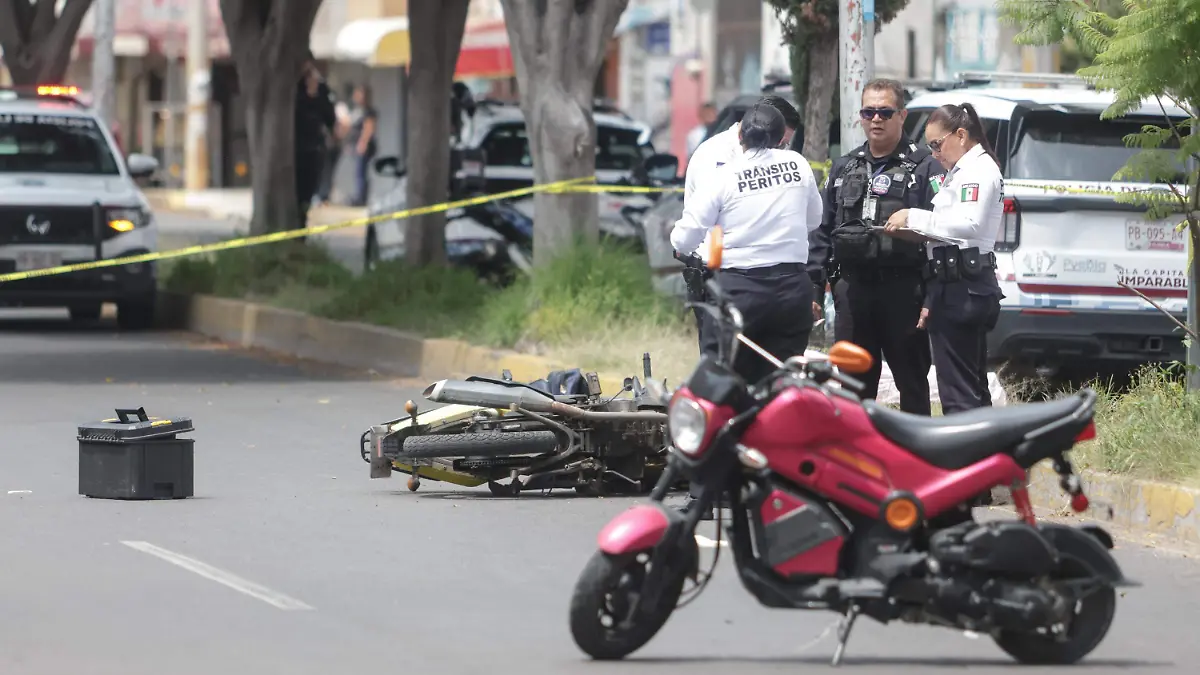 Motociclista sin vida 14 Sur-1