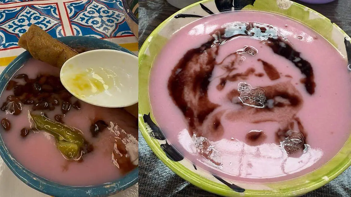 xocoatole, parece atole de fresa, pero es totalmente distinto 