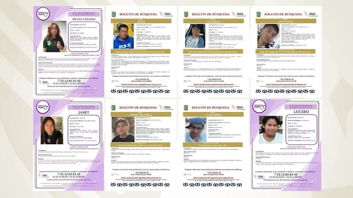 La FGE informó que las personas fueron ubicadas en distintas circunstancias y que en varios casos se descartó que fueran víctimas de algún delito.
