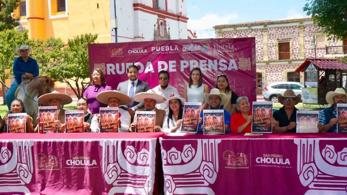 cabalgata en Cholula