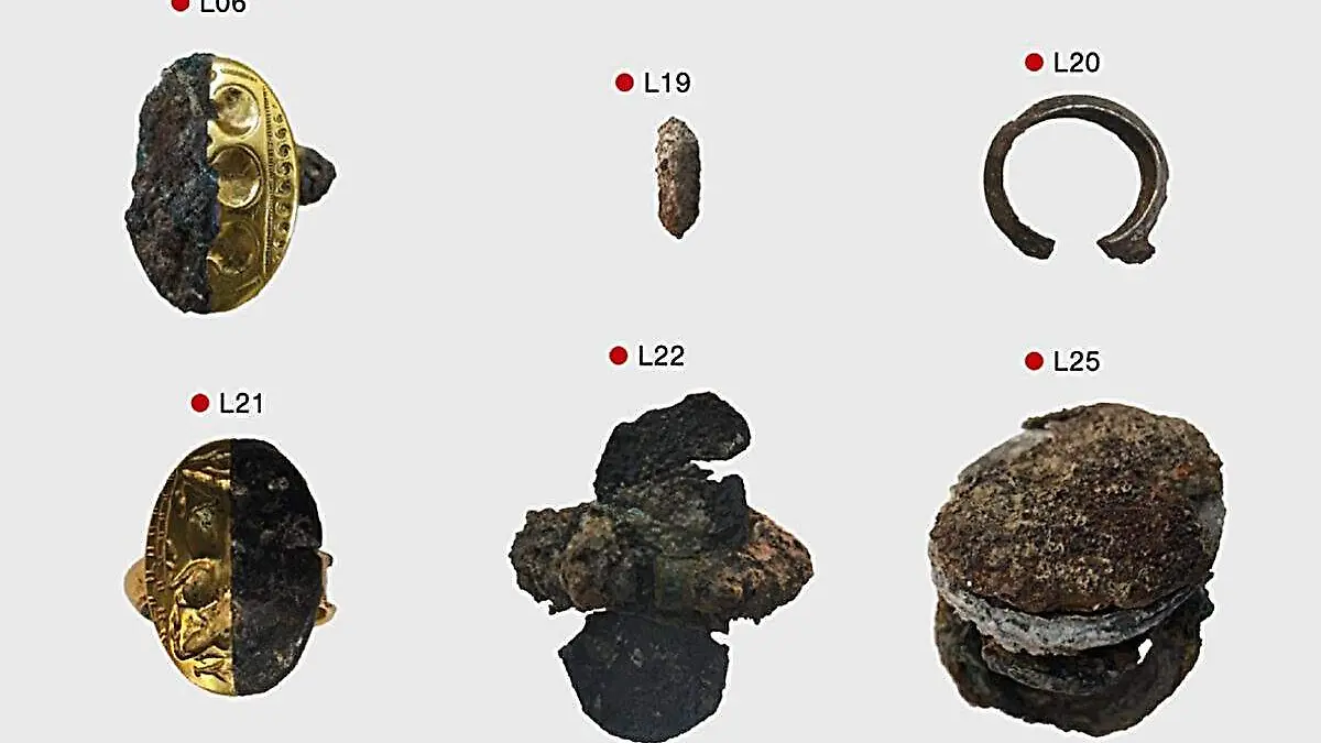 joyas de grecia realizadas con piedra de meteorito