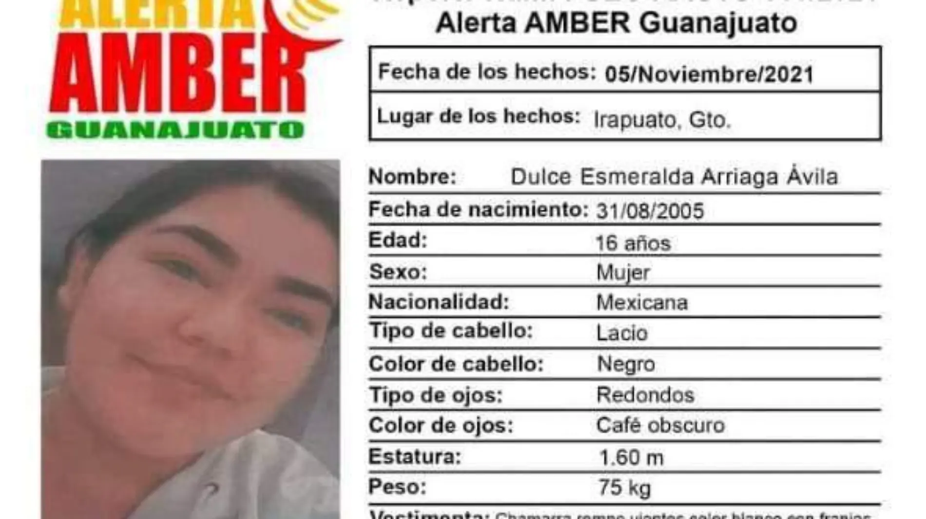 ALERTA-AMBER-OKOKOK