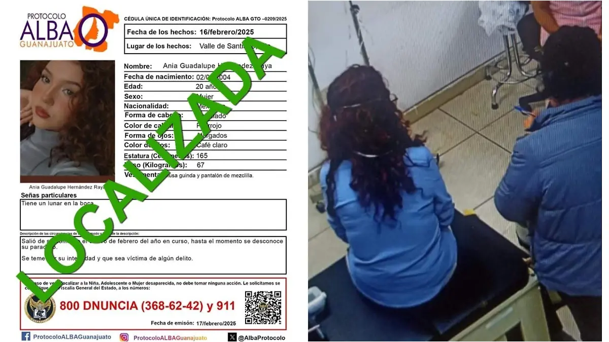 Rescatan a joven desaparecida en Valle de Santiago