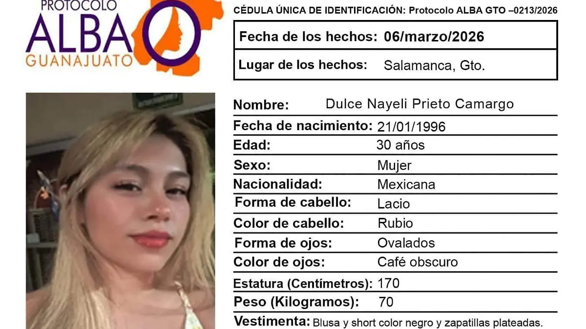 Dulce desapareció 