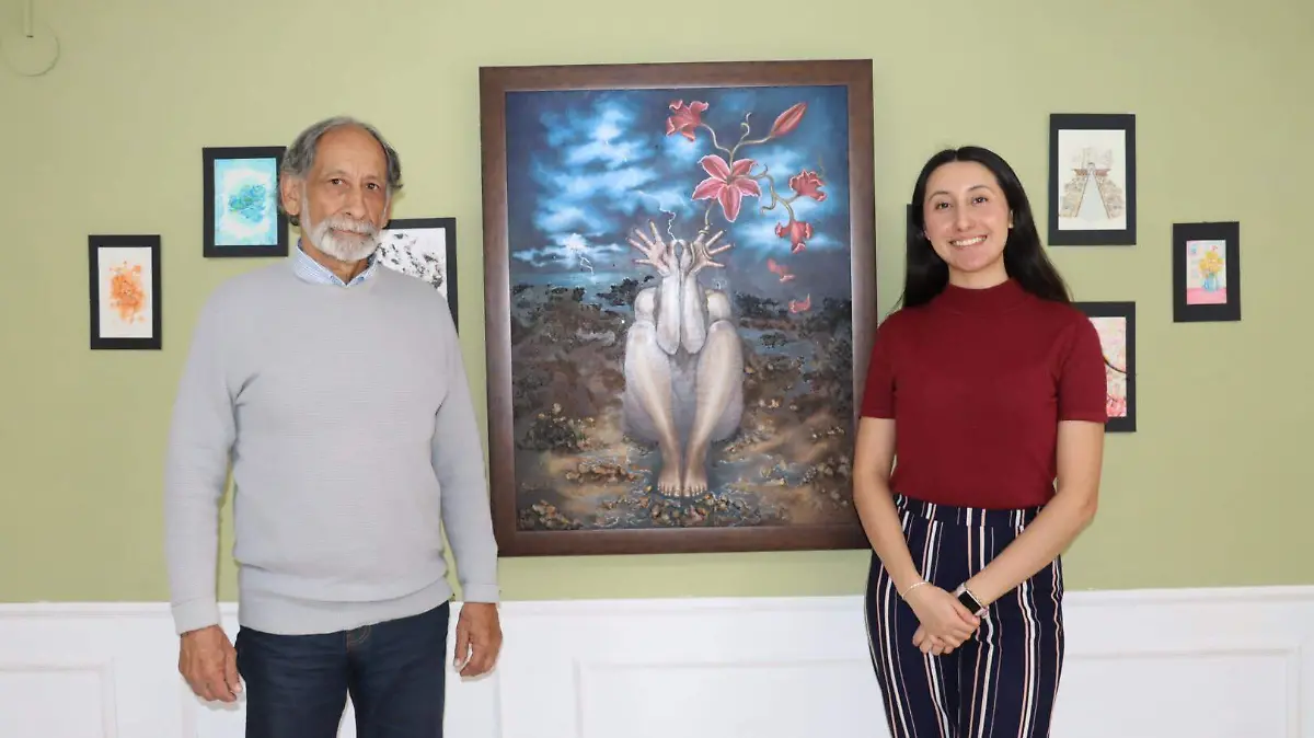 SJR Acompaaado de Bibiana Colin en el Jardin del Arte