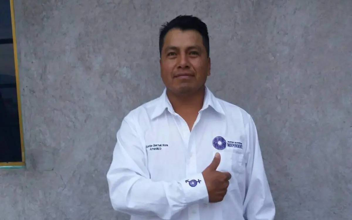 Leonel Martínez Victoriano, aspirante del partido Querétaro Independiente a la alcaldía de Amealco.