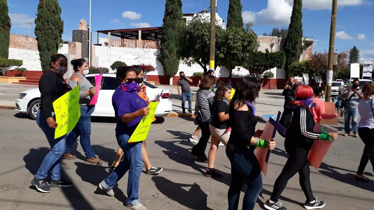 Por primera ocasión, marchan contra la violencia de género en Pedro Escobedo.  Cortesía Ciudadanos de PE.