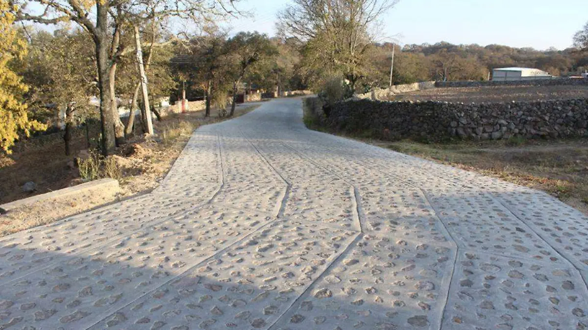 El camino de esta localidad ahora cuenta con mejor movilidad. Foto Cortesía Gobierno Amealco.