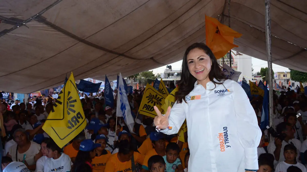 Sonia Rocha Acosta, candidata a diputada federal del primer distrito por la Coalición por México al Frente