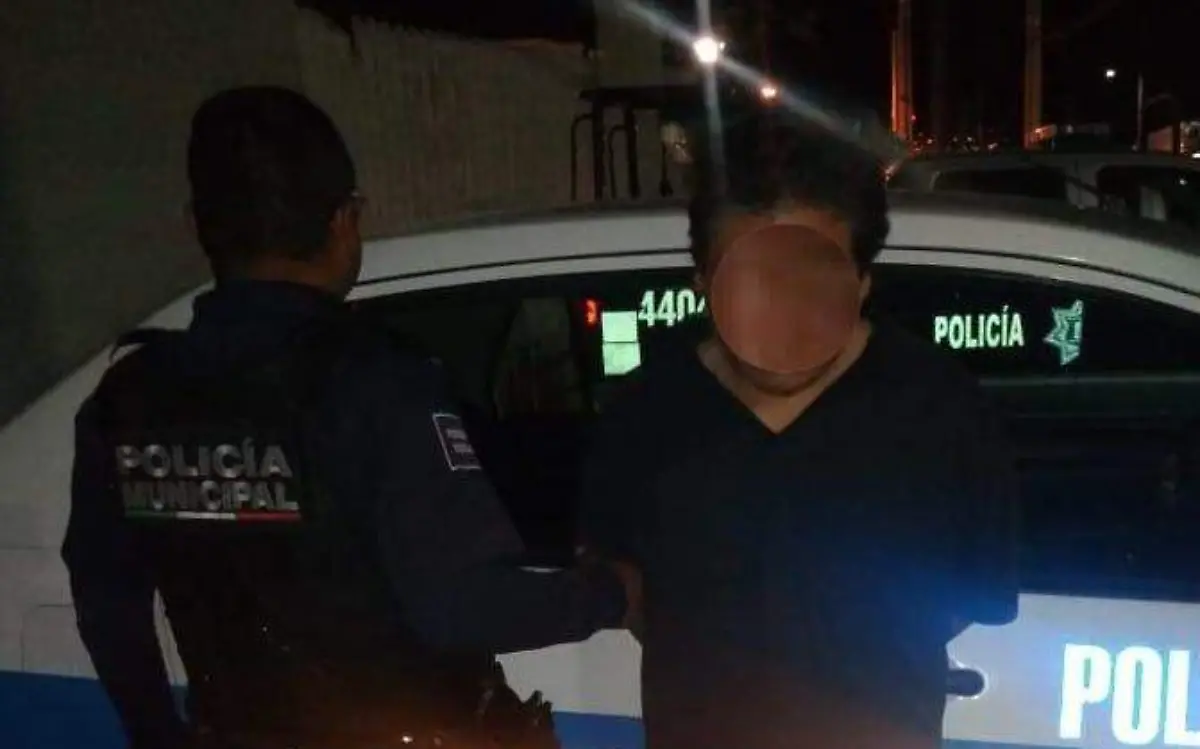 Presunto agresor quedó a disposición de las autoridades. Cortesía SSPM.