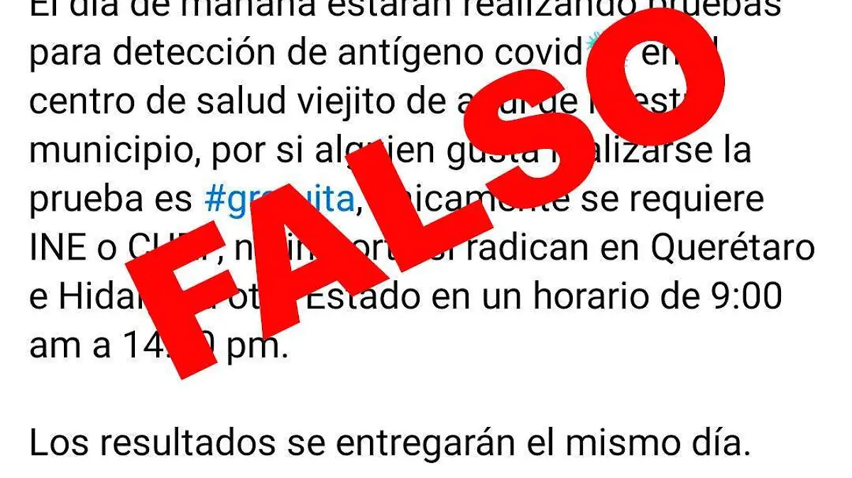 LAMADO COVID FALSO