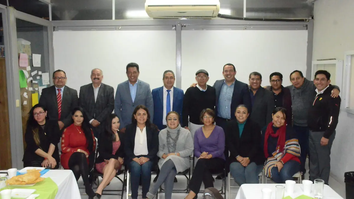 SOC- Amena convivencia entre la Federación de Profesionistas, autoridades municipales y medios de comunicación.